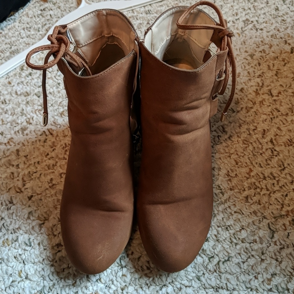 Brown booties